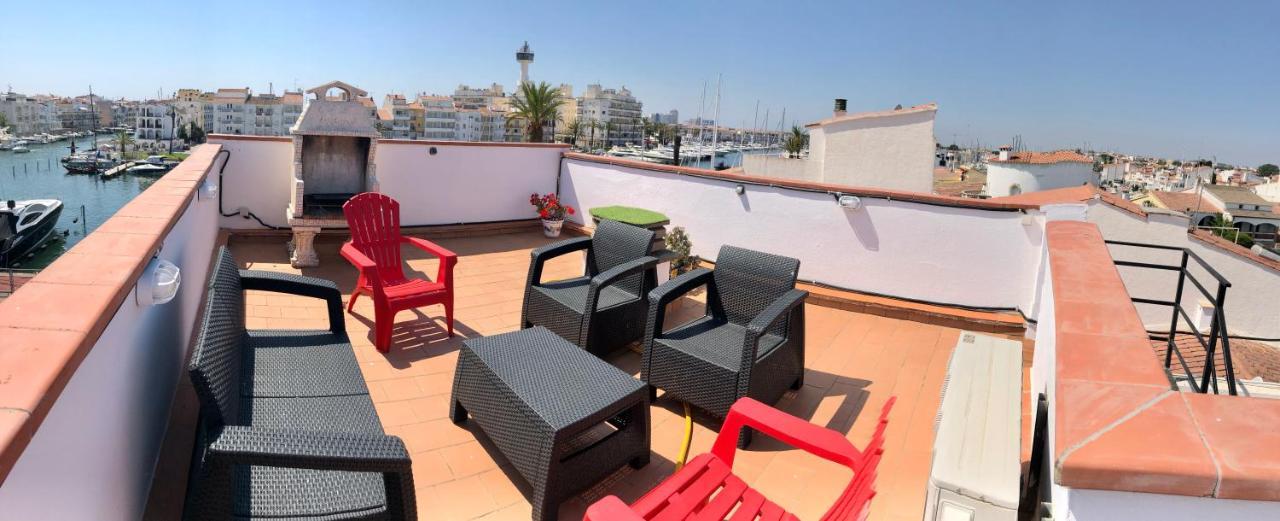 Appartement 80 M2,Port Rhodes D-2 Chambres, Terrasse Panoramique, Vue Sur Le Canal Principal D'エンプリアブラバ エクステリア 写真